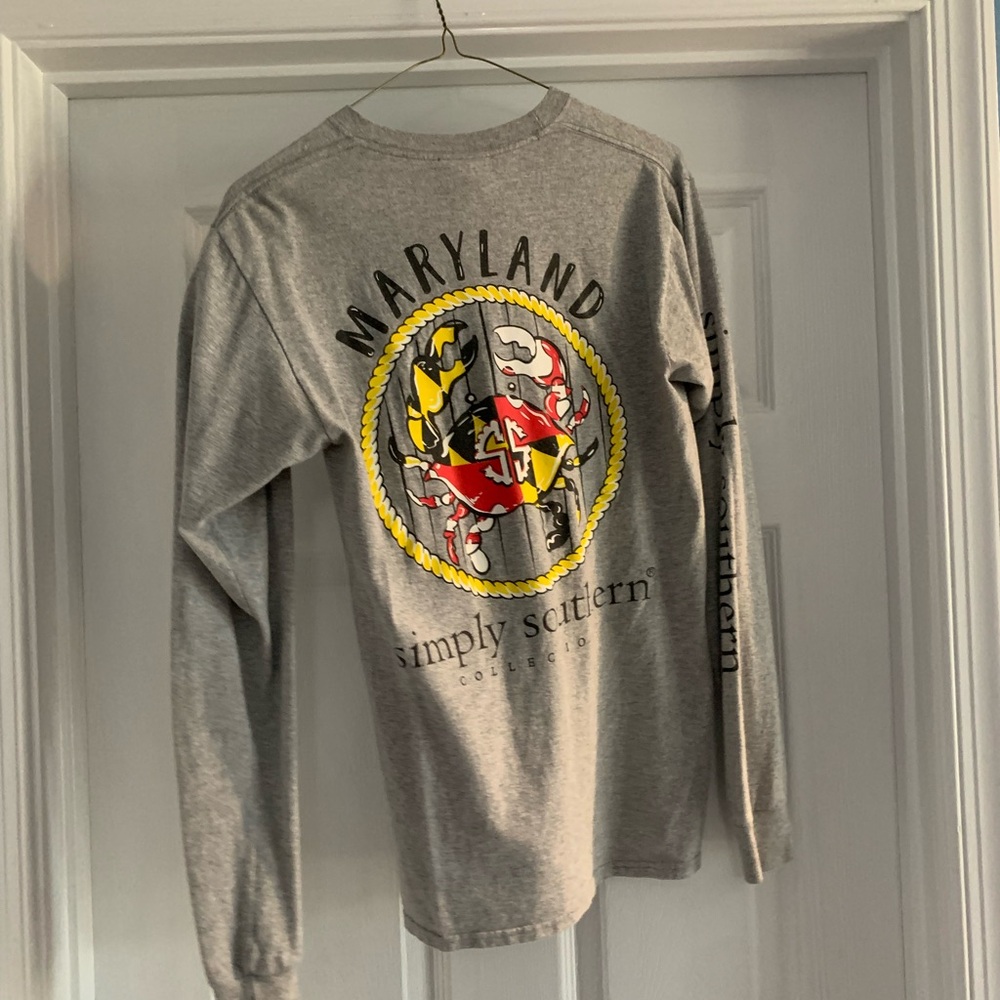 Simply Southern Women’s Long Sleeve Maryland Crab Shirt